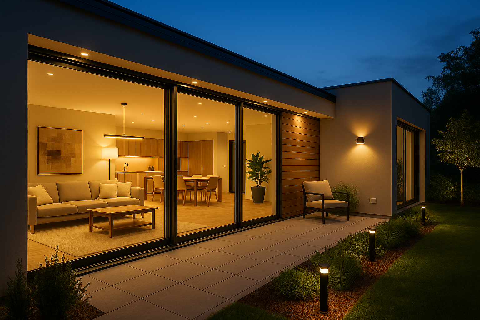 Lichtinstallation LED-Spots